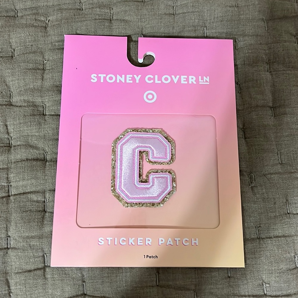 Stoney Clover Lane x Target light pink letter C patch